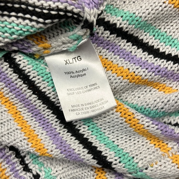 Lavender Striped Knit Sweater - Picture 6 of 6